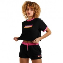 Filide Crop T-Shirt Black